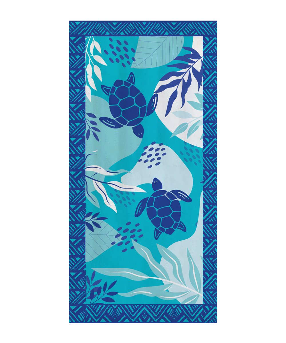 Stylish Quick Dry and Ecofriendly Blue Premium Microfiber Beach Towel  from La Toalla